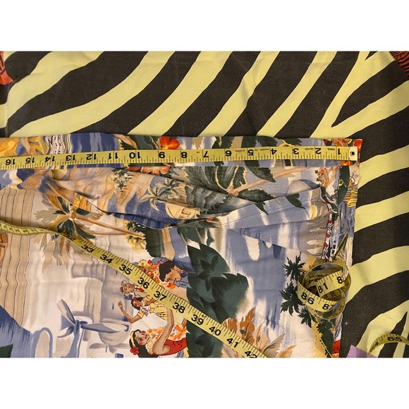 Vintage Reyn Spooner Hawaiian Shift Dress, Tourist TPA Airline Print, size XS-S - Picture 11 of 12